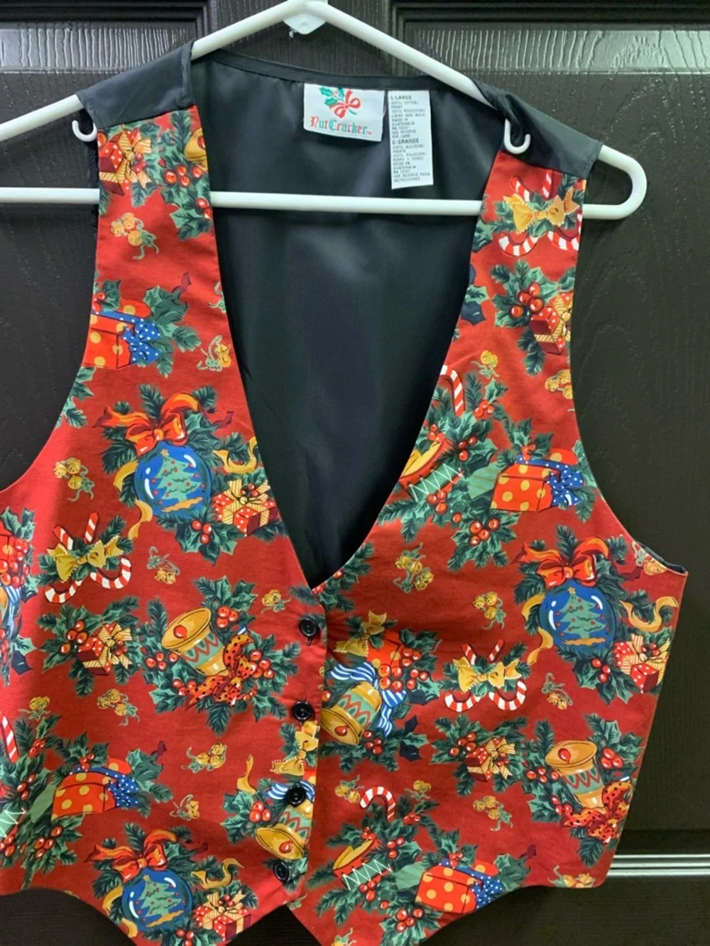 Vintage Nutcracker Christmas Vest Men’s Large - Picture 1 of 9